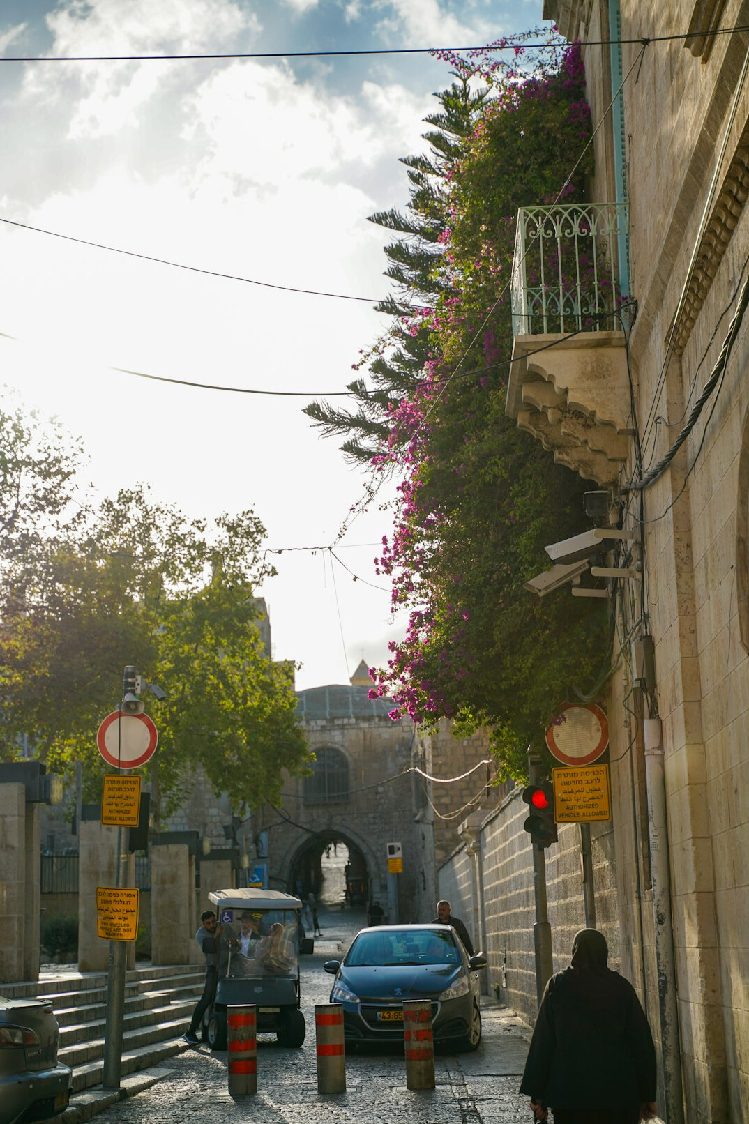 surveillance camera in city